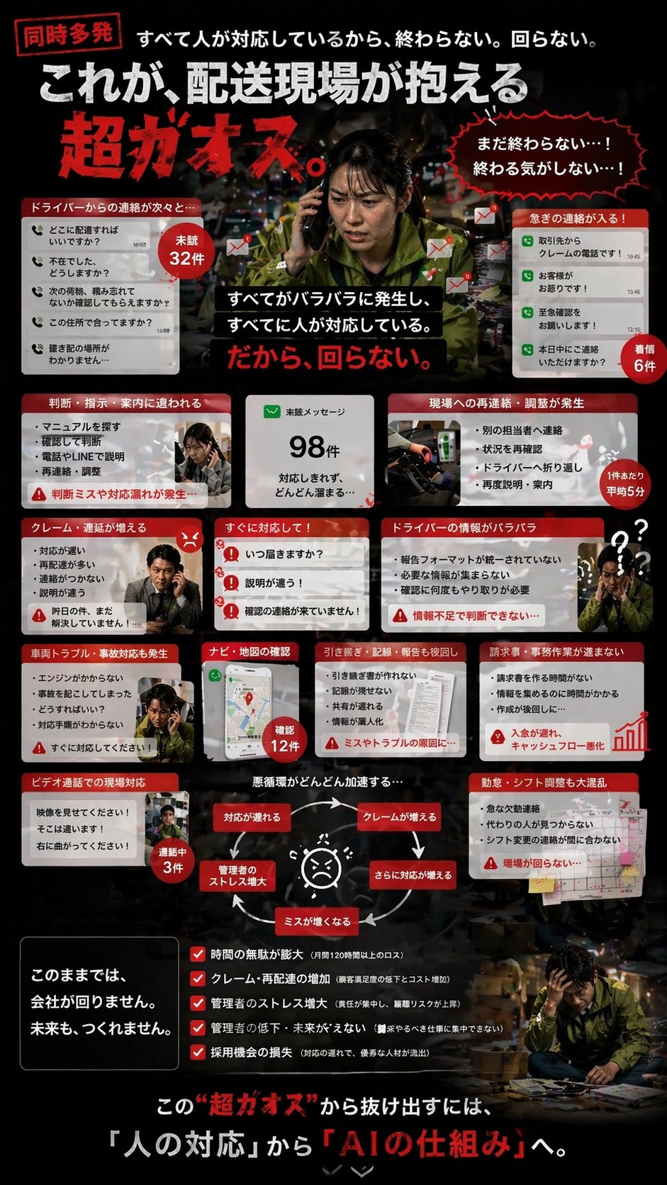 配送現場が抱える超カオス